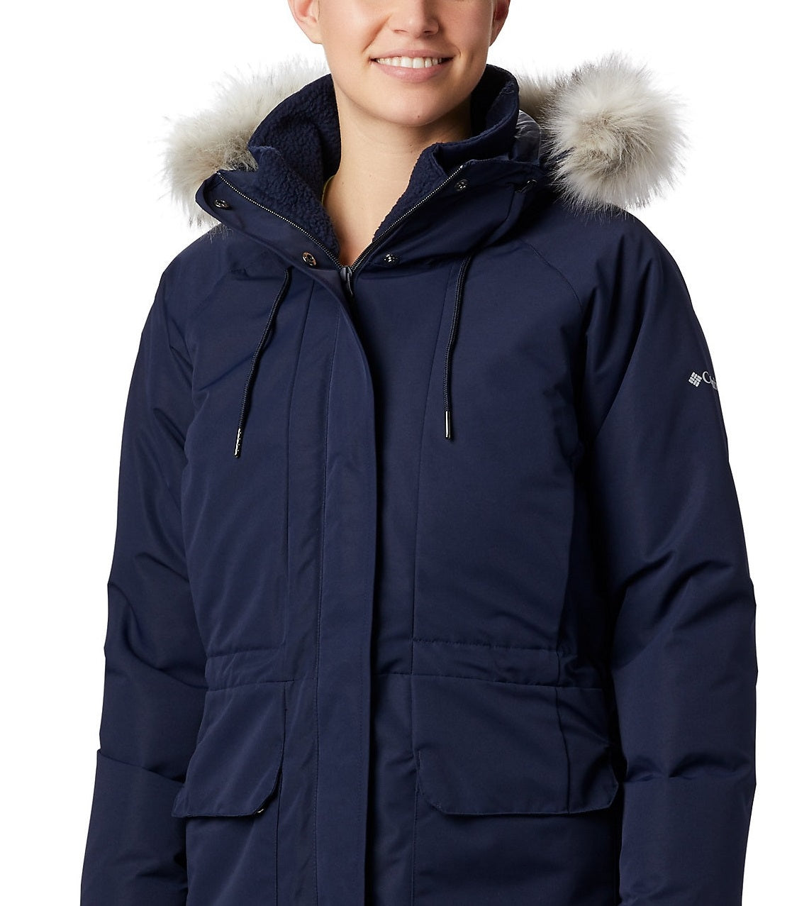 Jaqueta Columbia South Canyon Down Parka Feminina Azul Tamanho X-G