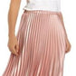 Saia plissada MIDI feminina Anne Klein rosa tamanho médio