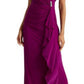 Vestido Ralph Lauren Feminino com Babados e Mangas Flutter, Roxo, Tamanho 6