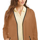 Suéter feminino Charter Club Milano Cotton Completer marrom tamanho pequeno GG