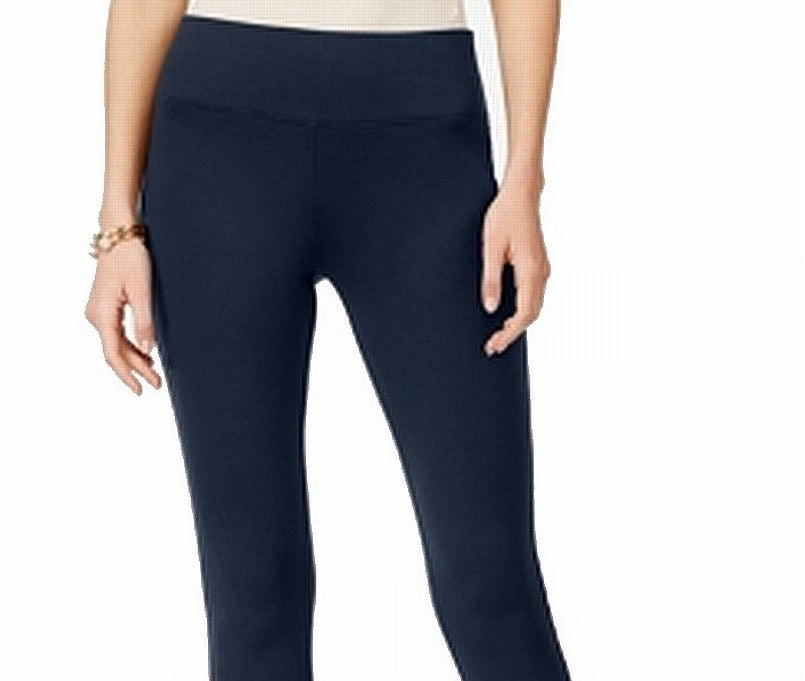 Leggings femininas sem costura INC International Concepts, azul, tamanho 0, pequena