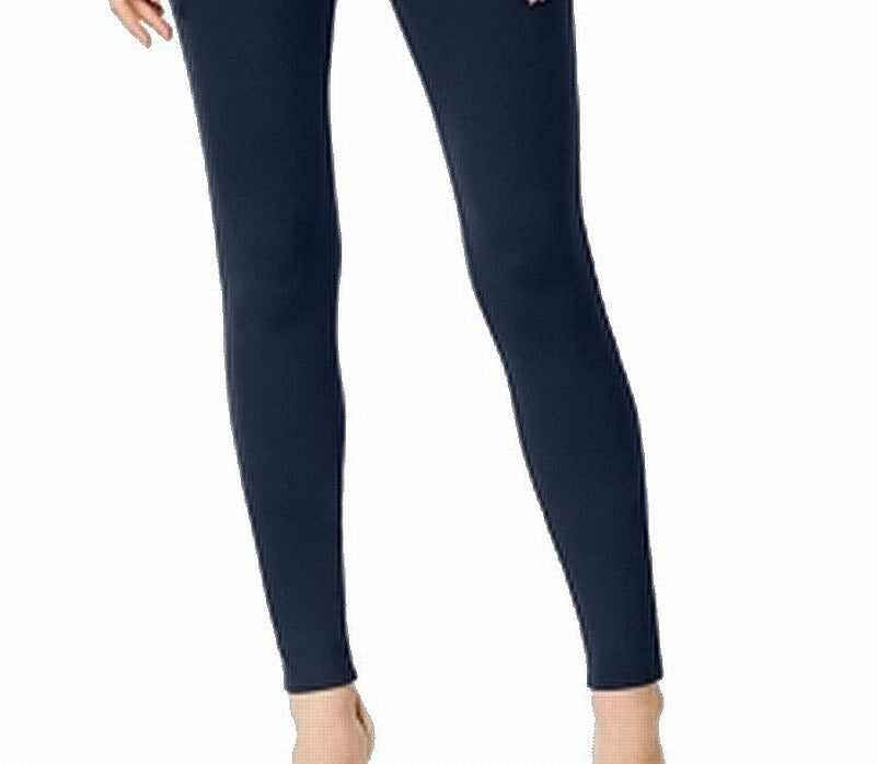 Leggings femininas sem costura INC International Concepts, azul, tamanho 0, pequena