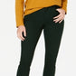 Jeans feminino slim com controle de barriga estilo &amp; co, verde, tamanho 14