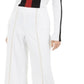 Calça feminina larga com tachas INC International Concepts, branca, tamanho X-S