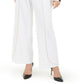 Calça feminina larga com tachas INC International Concepts, branca, tamanho X-S