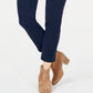 Calça de veludo cotelê com controle de barriga feminina Style &amp; Co, azul, tamanho 16, pequena