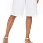 Calça feminina esportiva Karen Scott Skimmer, branca, tamanho 2XL