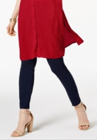 Túnica Alfani Feminina Super Botão Frontal Vermelha Tamanho Grande