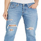 Calça Jeans Skinny Levi's 711 Bordada Feminina Azul Tamanho 16 W33