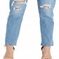 Calça Jeans Skinny Levi's 711 Bordada Feminina Azul Tamanho 16 W33