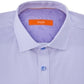 Camisa listrada pied-de-poule masculina Tallia com botões, roxa, tamanho 34-35