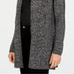 Karen Scott Cardigan Duster Feminino com Botões Frontais Cinza Tamanho Pequeno P