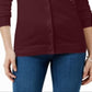 Karen Scott Cardigan Feminino Gola Redonda Vinho Tamanho Pequeno GG