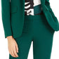 Blazer feminino Bar III com um botão, verde, tamanho 16