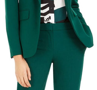 Blazer feminino Bar III com um botão, verde, tamanho 16