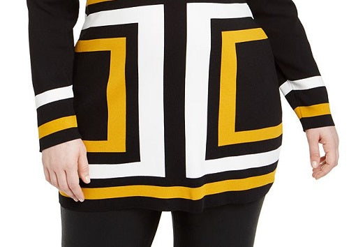 Túnica Plus Colorblocked Feminina INC International Concepts, Amarela, Tamanho 2X