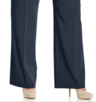 Calça feminina Alfani Plus Curvy Fit Slimming Bootcut Azul Tamanho 16