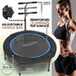 SereneLife Trampolim esportivo cardiovascular para atividades internas e externas de 40 polegadas com corrimão