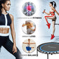 SereneLife Trampolim esportivo cardiovascular para atividades internas e externas de 40 polegadas com corrimão