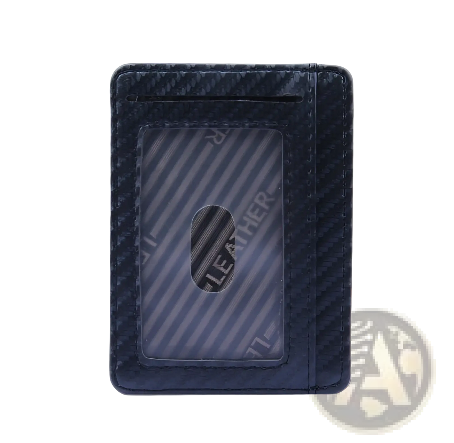 Slim Carbon Fiber Rfid Blocking Pu Leather Wallet