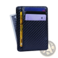Slim Carbon Fiber Rfid Blocking Pu Leather Wallet