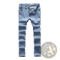 Slim Fit Light Wash Distressed Denim Jeans