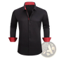 Slim Fit Wrinkle Resistant Contrast Trim Dress Shirt