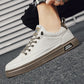 Men's Casual Suede and Leather Slip-on Sneakers