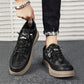 Men's Casual Suede and Leather Slip-on Sneakers