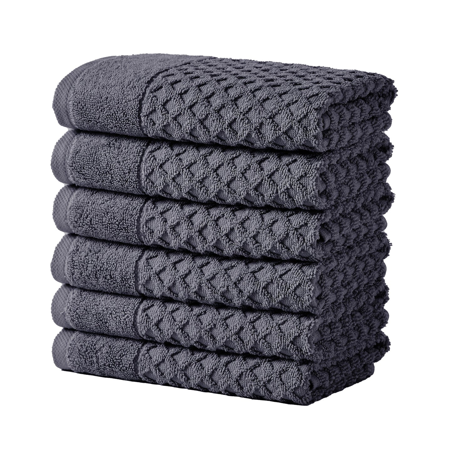 Cotton Diamond Waffle Weave Bath Towel Set - Grayson Collection