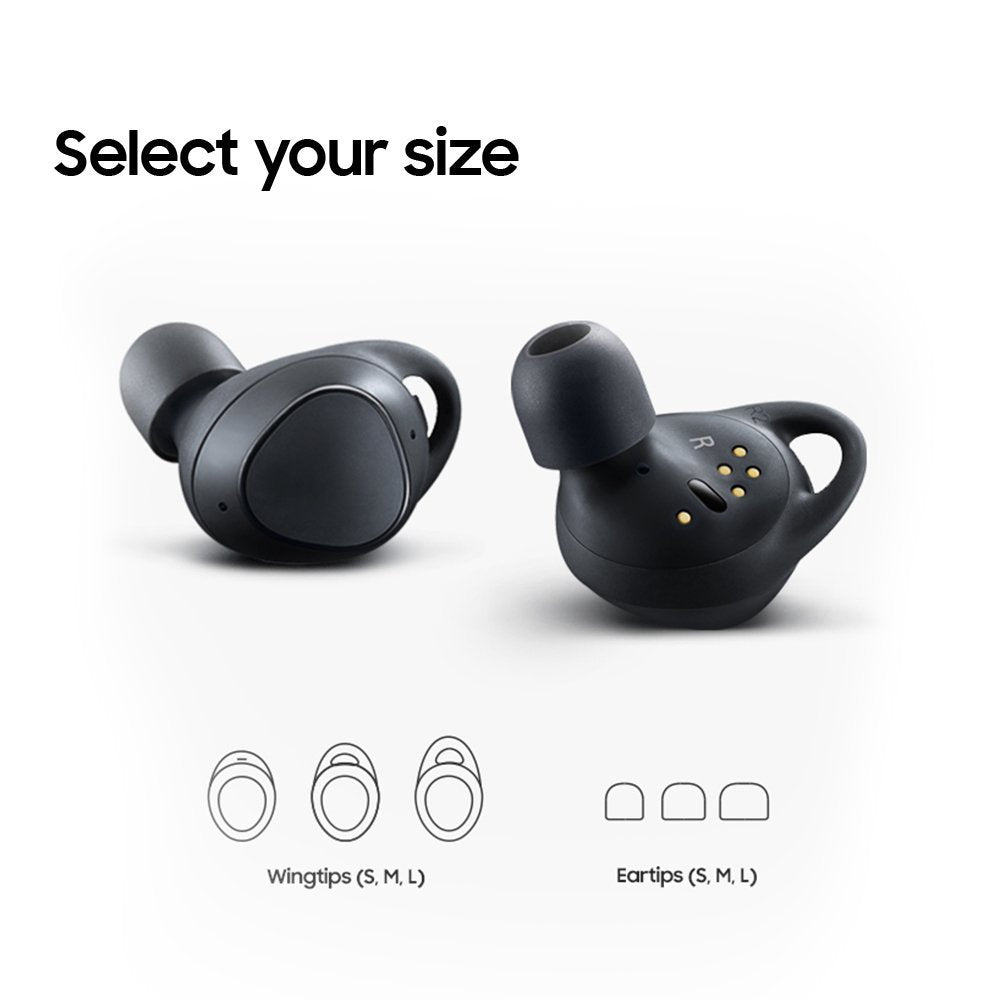 Fones de ouvido Bluetooth sem fio Samsung Gear IconX (edição 2018) para exercícios, com MP3 player de 4 GB integrado - Preto