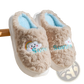Smiling Cloud and Rainbow Plush Cotton Slippers