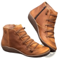 Snake Print Wedge Ankle Boots for Women