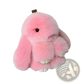 Soft Fluffy Bunny Faux Fur Plush Keychain Accessory