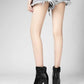 Women's Soft Leather Buckle Ankle Boots with Block Heel