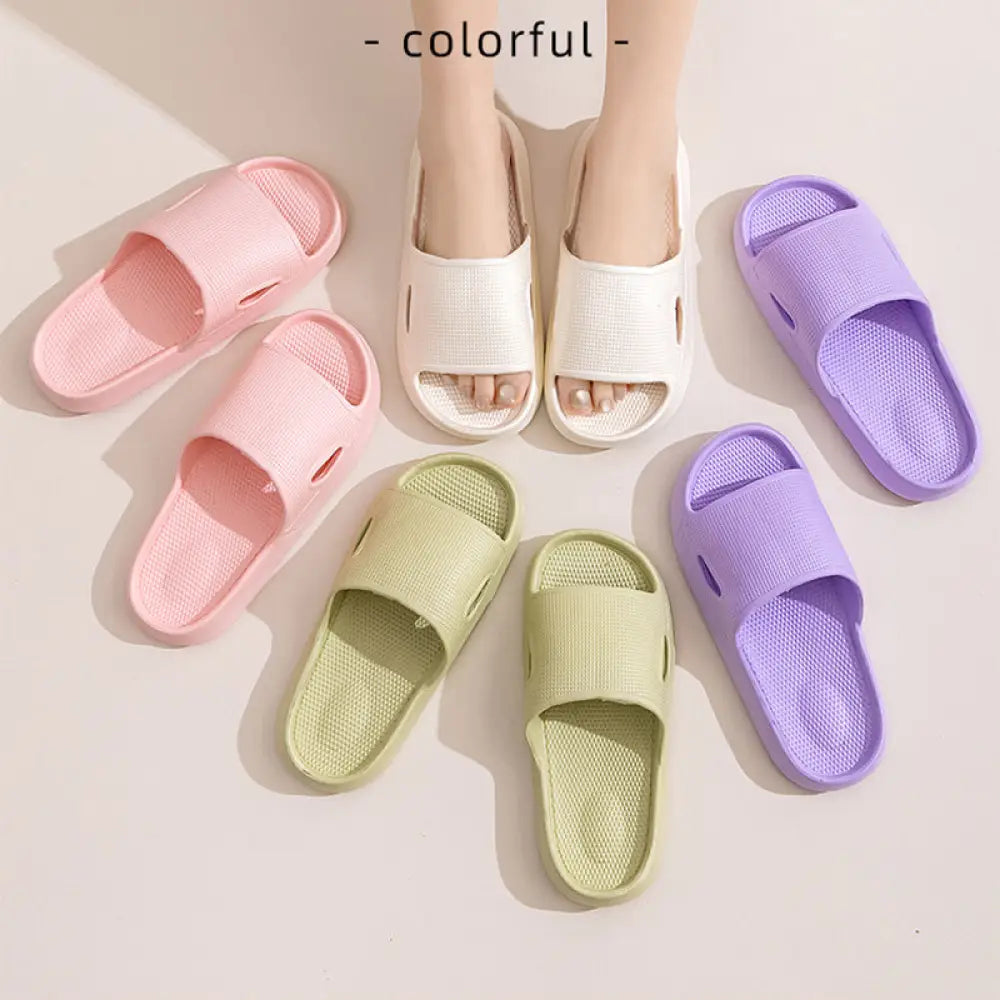 Thick Sole Non Slip Cushioned Home Slides