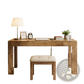 Solid Oak Rustic Executive Desk with Stool 63 Inch
