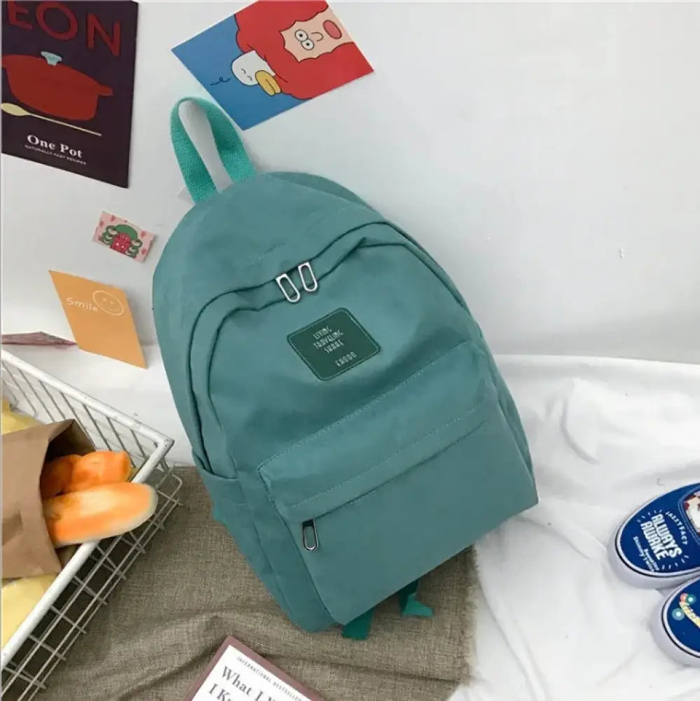 Women's Korean Corduroy Pastel School and Travel Backpack