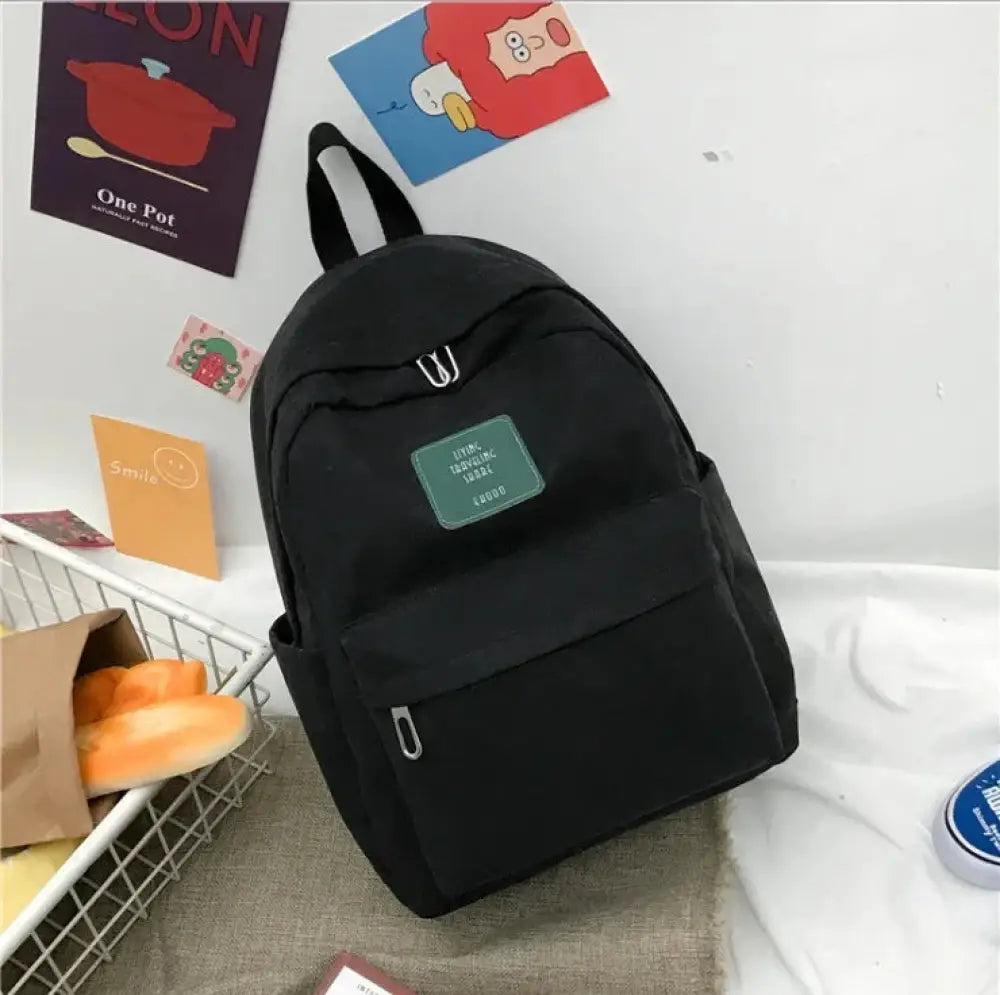 Women's Korean Corduroy Pastel School and Travel Backpack