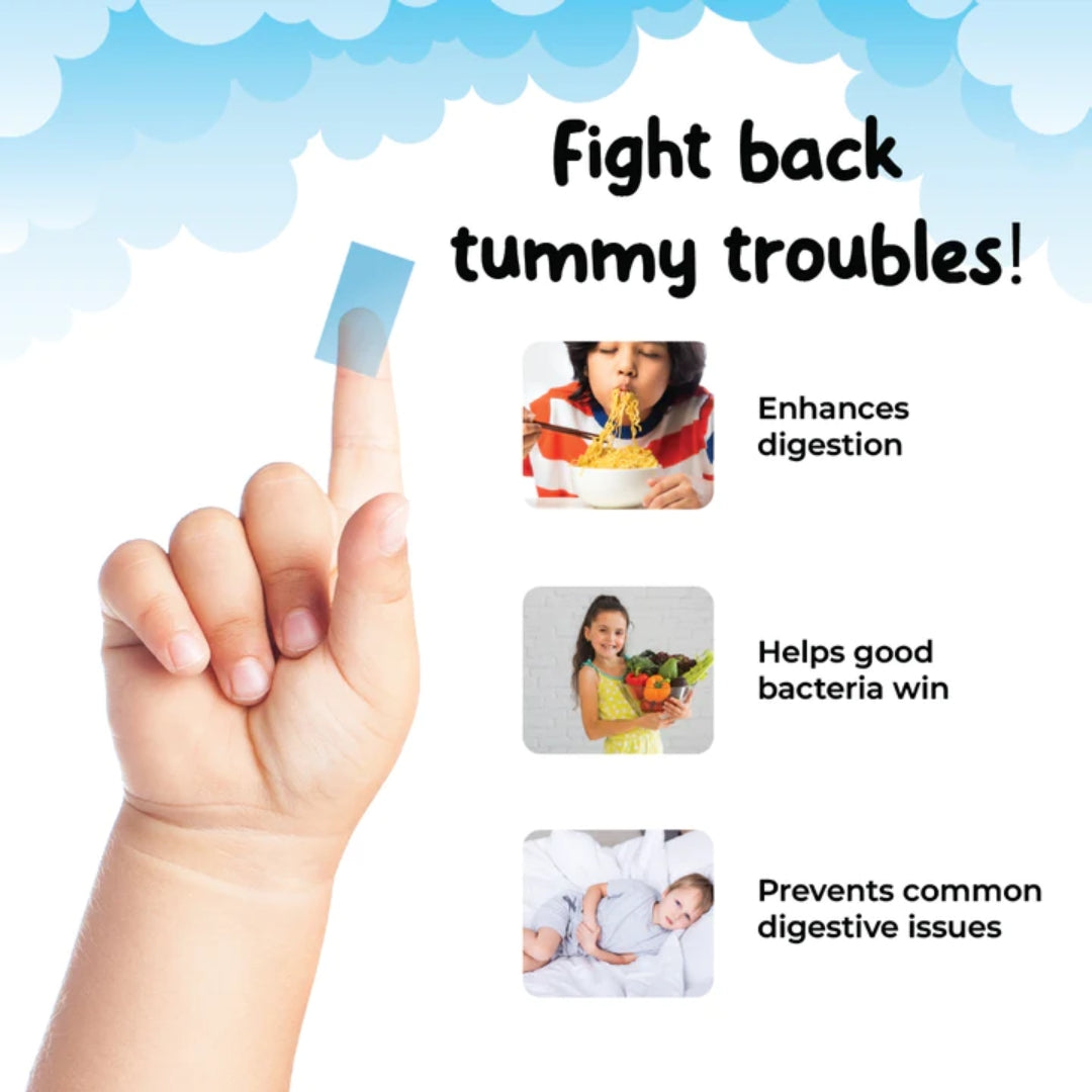 Soul Strips Kids Miss Digestão Vegano Sem Açúcar Sabor Mirtilo 30 Tiras