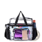 Stadium Approved Clear Crossbody Bag with Mesh Pockets