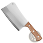 Stainless Steel Chef Knife Cleaver with Wood Handle