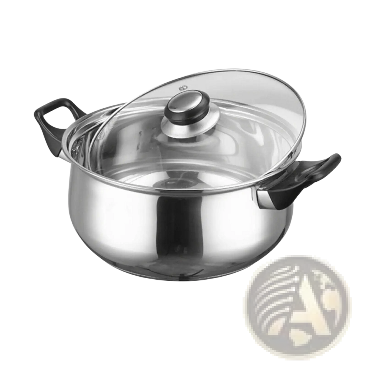 Stainless Steel Cookware Set 12 Piece with Glass Lids