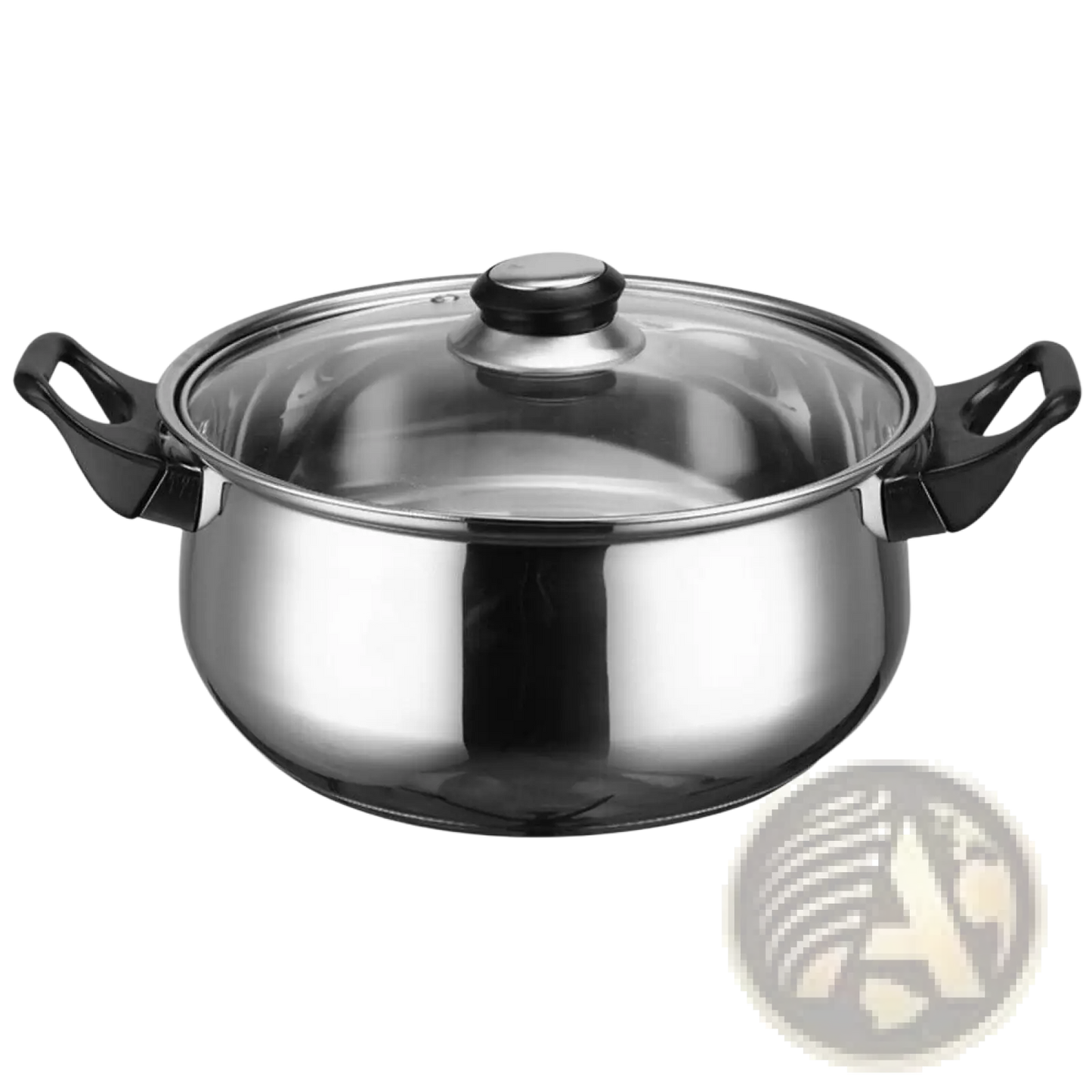 Stainless Steel Cookware Set 12 Piece with Glass Lids