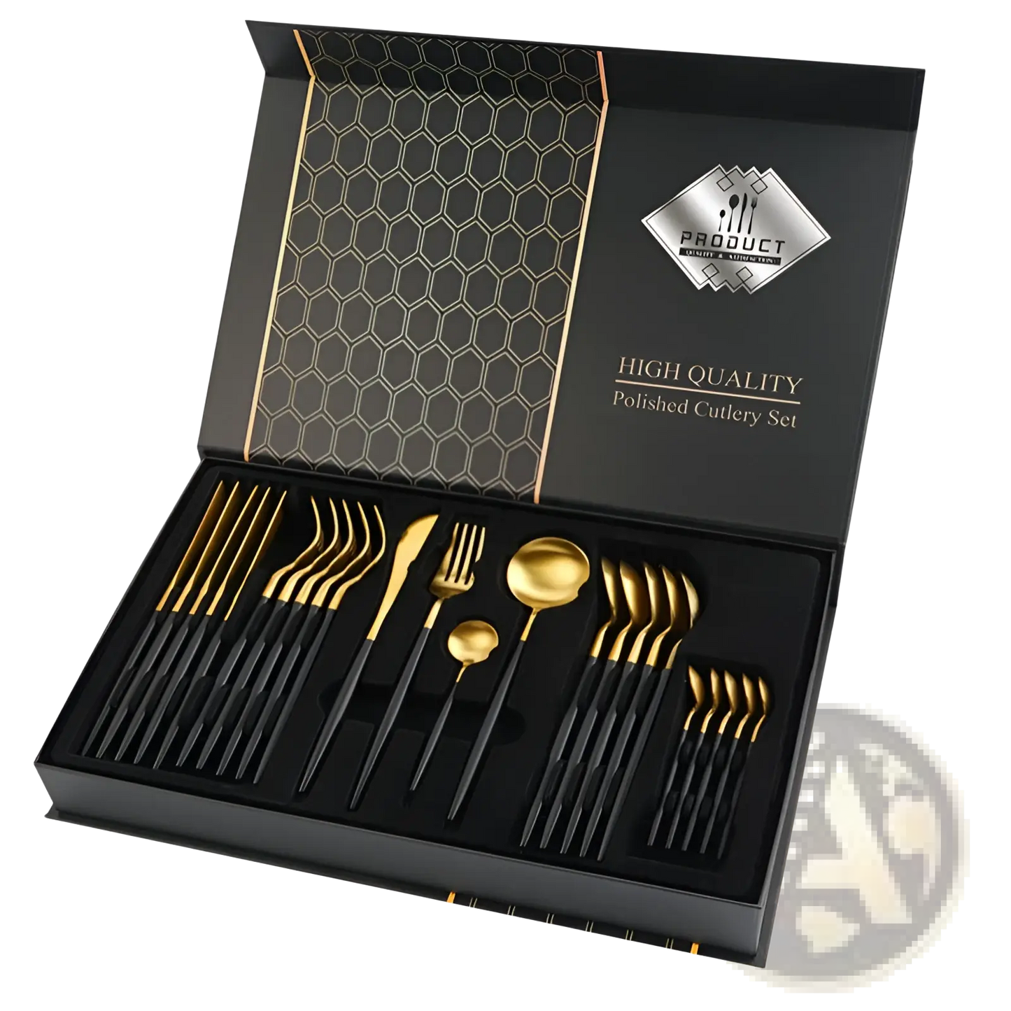 Stainless Steel Cutlery Set 24 Piece Luxury Gift Box