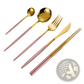 Stainless Steel Cutlery Set with Chopsticks 5pc