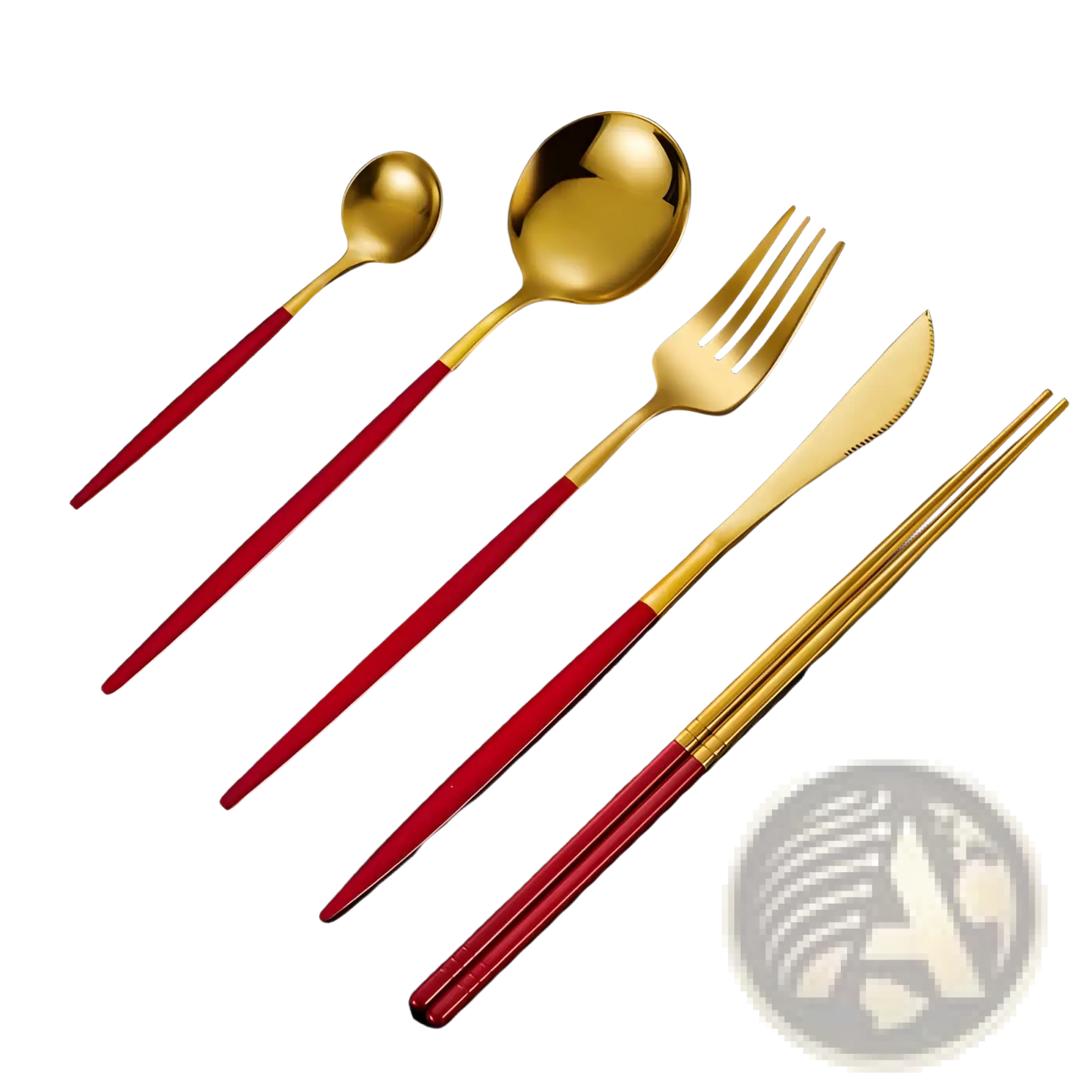 Stainless Steel Cutlery Set with Chopsticks 5pc