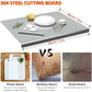 Stainless Steel Cutting Board with Lip Xxl 304 Metal
