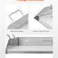 Stainless Steel Griddle 18x16 in Universal Bbq Grill Pan