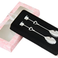 Stainless Steel Heart Coffee Spoon Gift Set